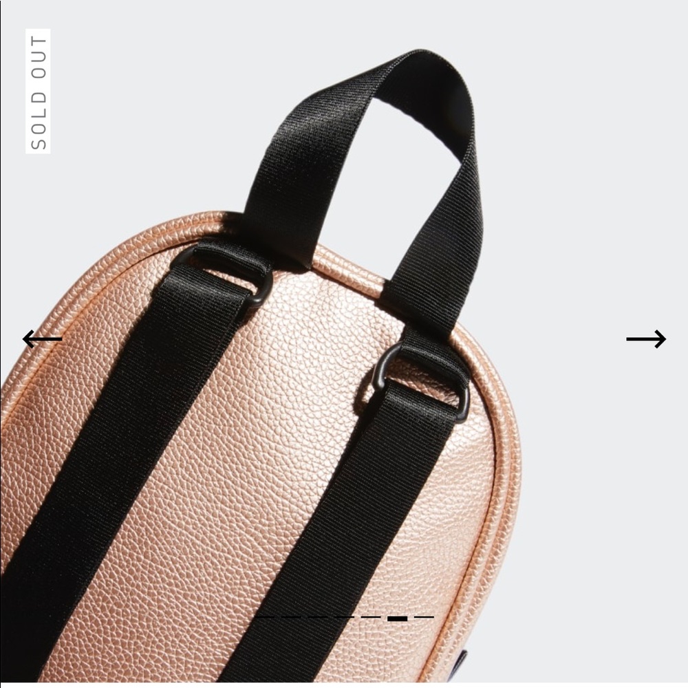 Adidas originals rose gold leather mini backpack - Picture 6 of 8